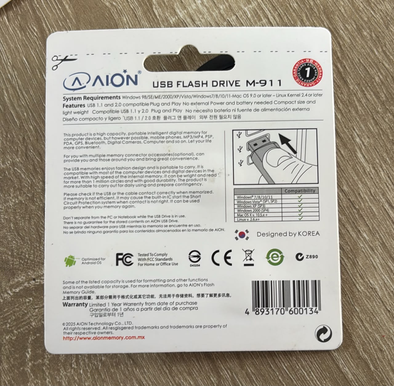 Imagen 2 de Memoria USB 8GB